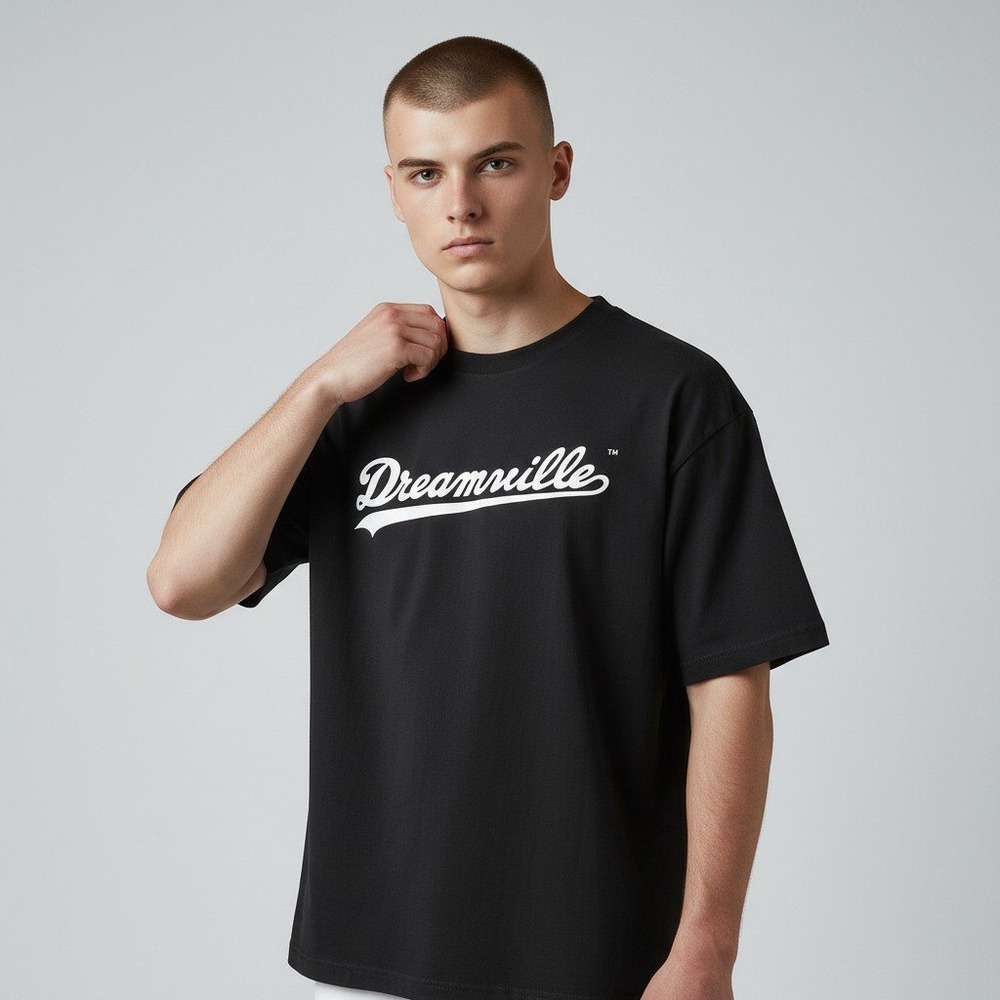 Dreamville T-Shirt Large Black Graphic Logo Short Sleeve J Cole Rap Tee